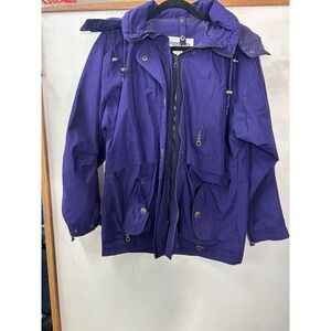 VINTAGE 90s Fera Skiwear Womens Size 8‎ Ski Jacket Coat Purple Retro Warm